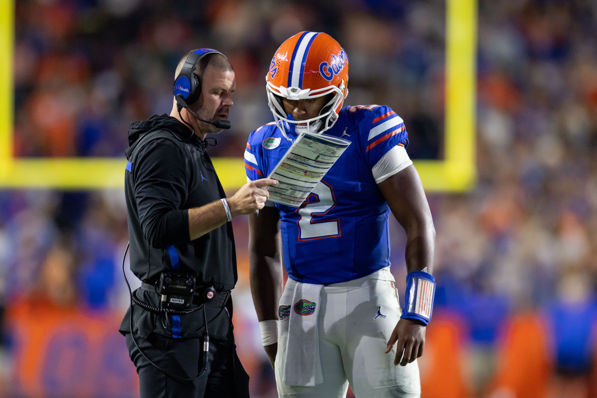 Florida Qb Dj Lagway Reacts As Fans Question Florida S Billy Napier