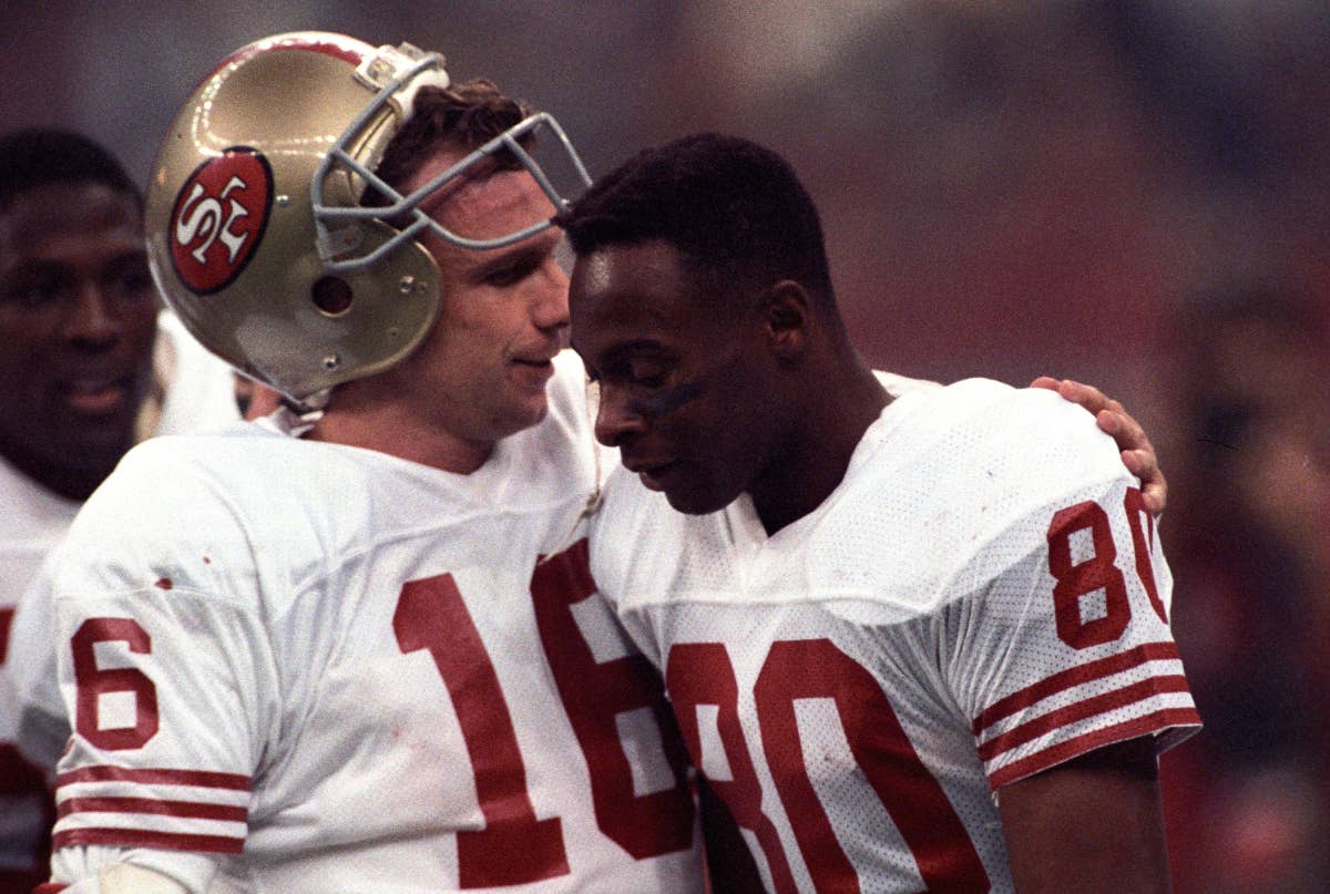 Joe Rice Nfl San Francisco 49ers Dominate With Legends Jerry Rice and Joe Montana ...