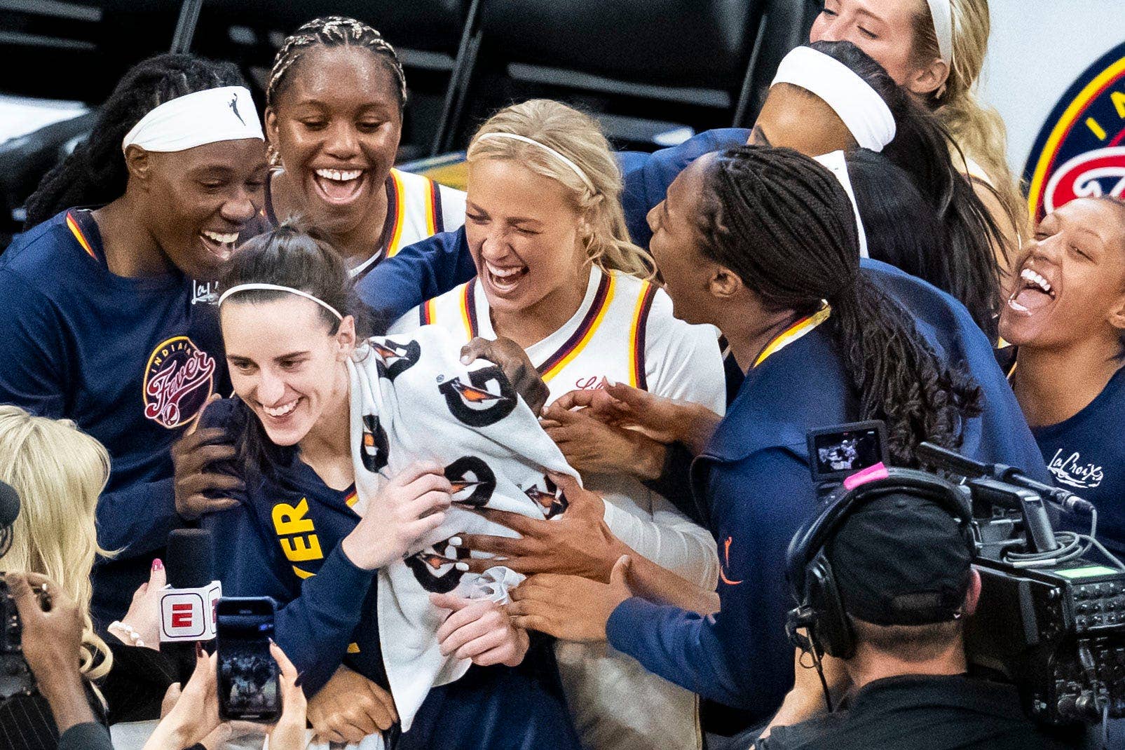 Caitlin Clark's Fever Teammates' Behavior Following Brazil Game Is Turning  Heads - Athlon Sports