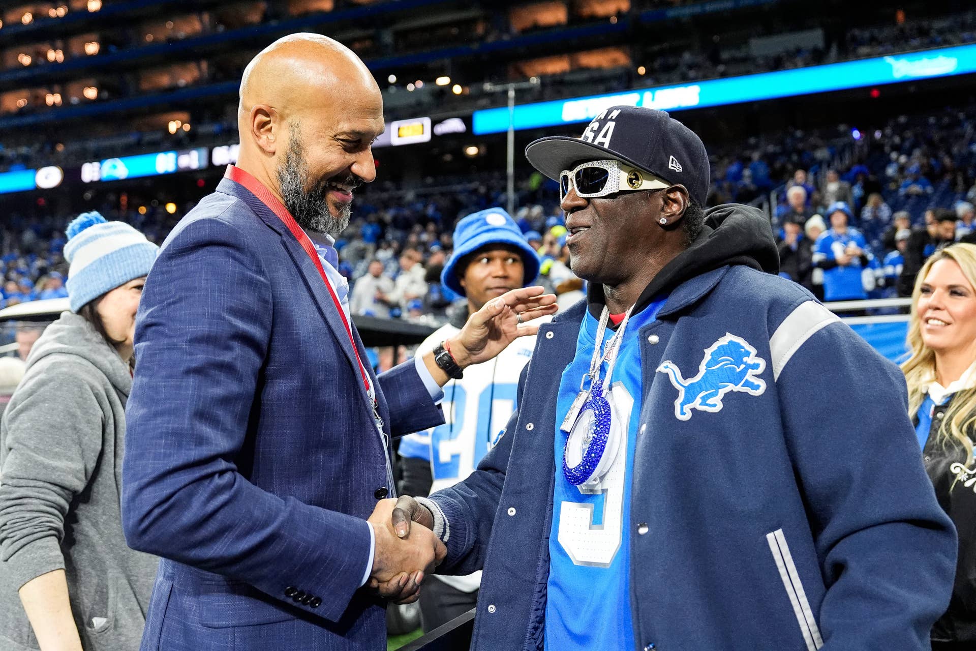 Legendary Rap, Rock Musicians Among Celebrity Guests at Lions' Game vs ...