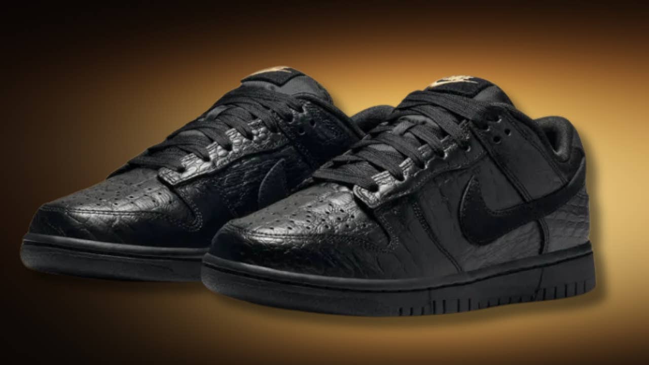 NIKE DUNK LOW★NIKEスニーカー★クロコダイル Nike Dunk Low 'Crocodile Black' is Sleek, Stylish, & Goes with