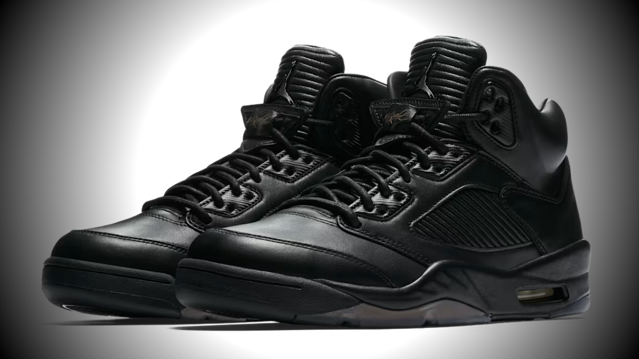 Air Jordan 5 Premium 'Triple Black': Stealthy Style, Premium Price