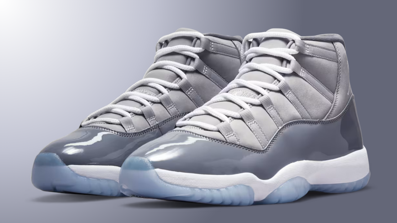 Jordan 11 Retro Cool Grey/White Men\'s Basketball Sneakers Air Jordan Mens 11 Retro Cool Grey Shoes – Extra Butter main image 2