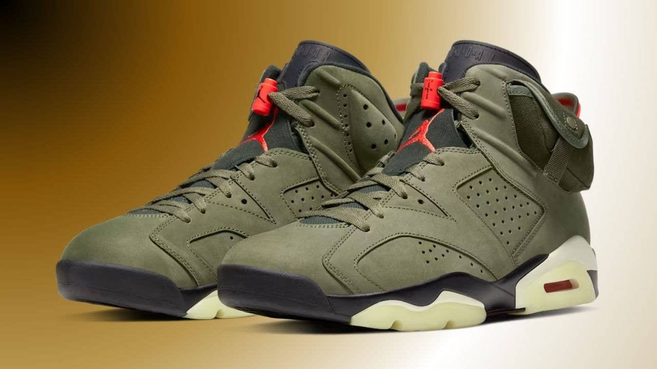Air Jordan 6 x Travis Scott Olive: The Sneaker With the Coin Purse