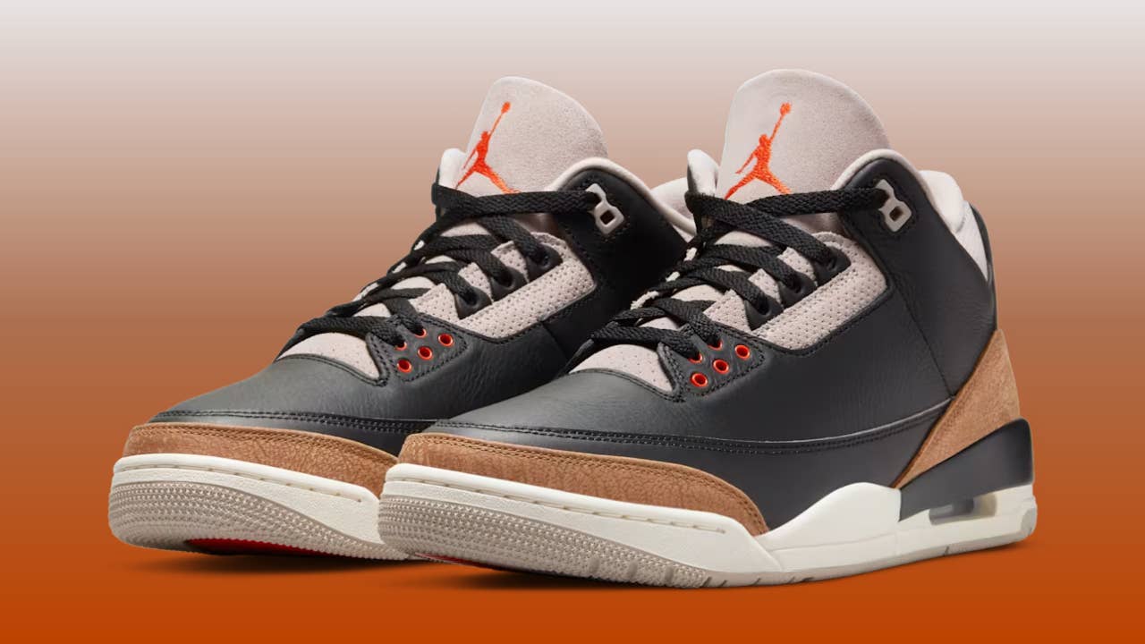Air Jordan 3 'Desert Elephant': Black Cement Grown Up — Details