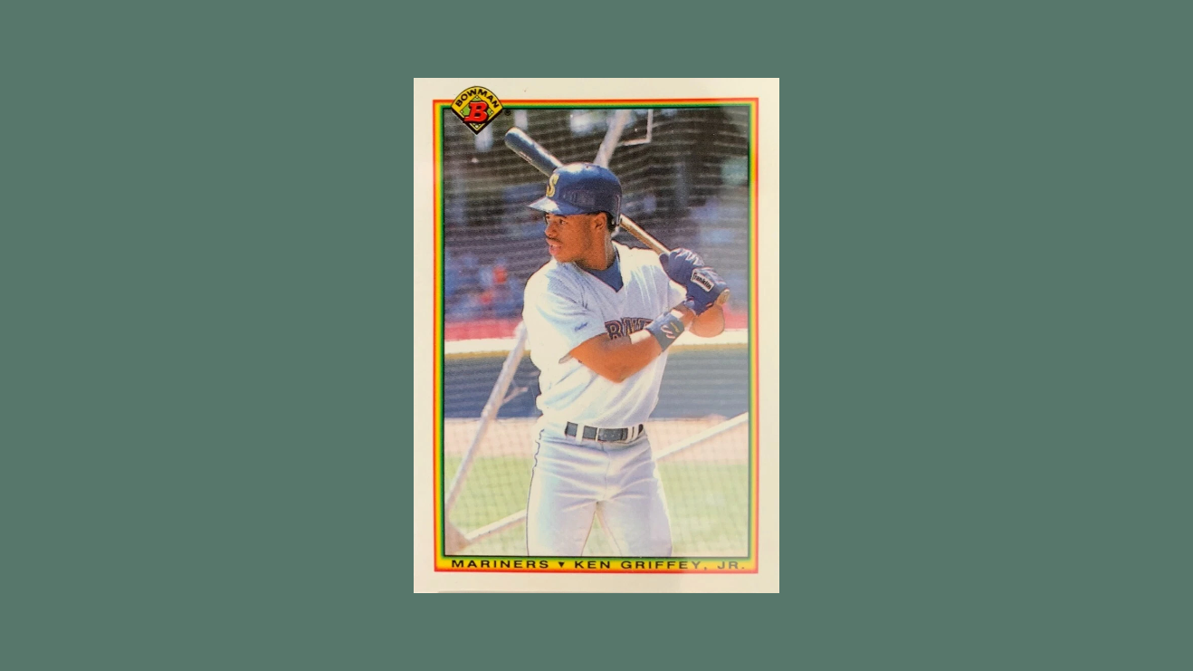 rare ken griffey jr rookie cards Amazon.com: 1989 Topps Traded #41T Ken Griffey Jr. RC - Seattle Mariners  (RC main image 0