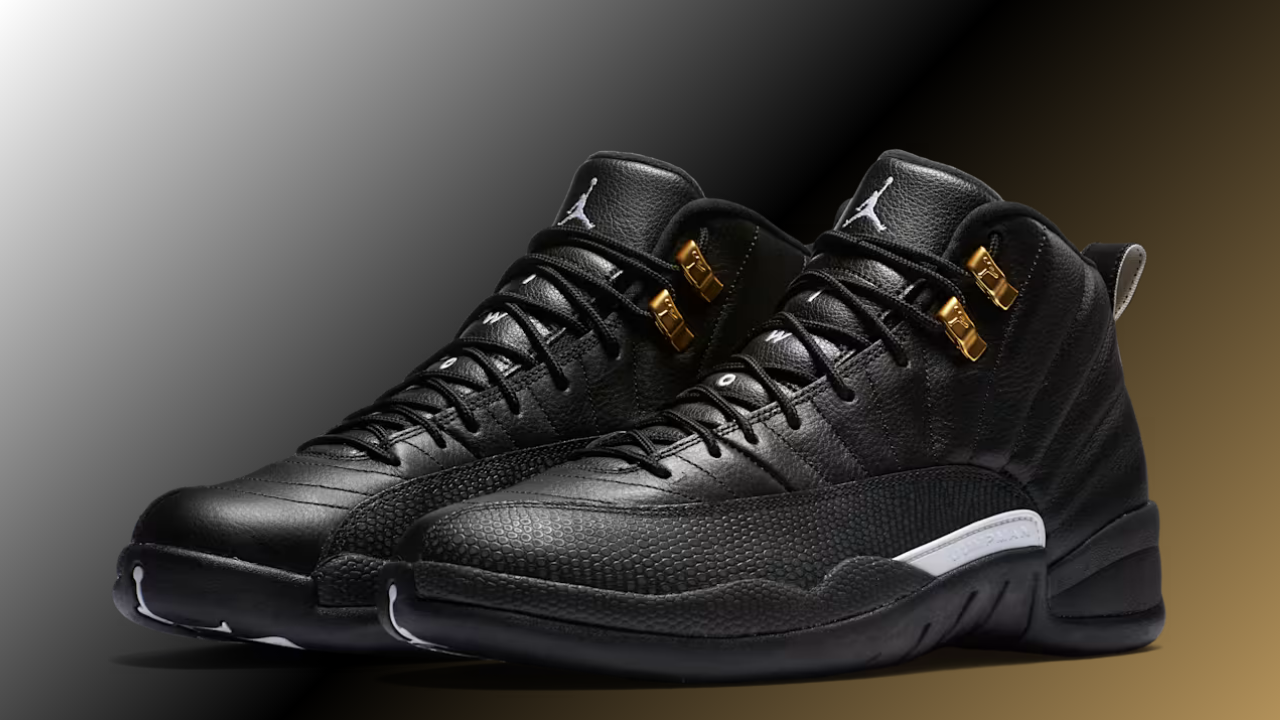 Air Jordan 12 'The Master' — Blacked Out Poster Piece, Gold