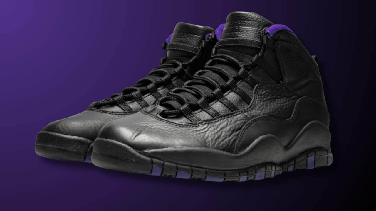Air Jordan 10 'Sacramento': Black Leather, Purple Guts — 2026