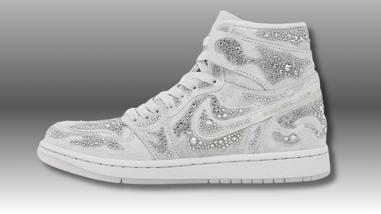 Air Jordan 1 High OG ‘Vast Grey’: Swarovski Elevates a Classic ...