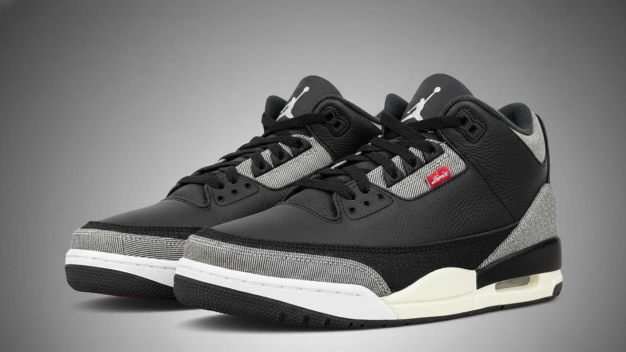 Levi's × Nike Air Jordan3Black and White Air Jordan 3 'Black and White' by Levi's Is an Undeniable 2026