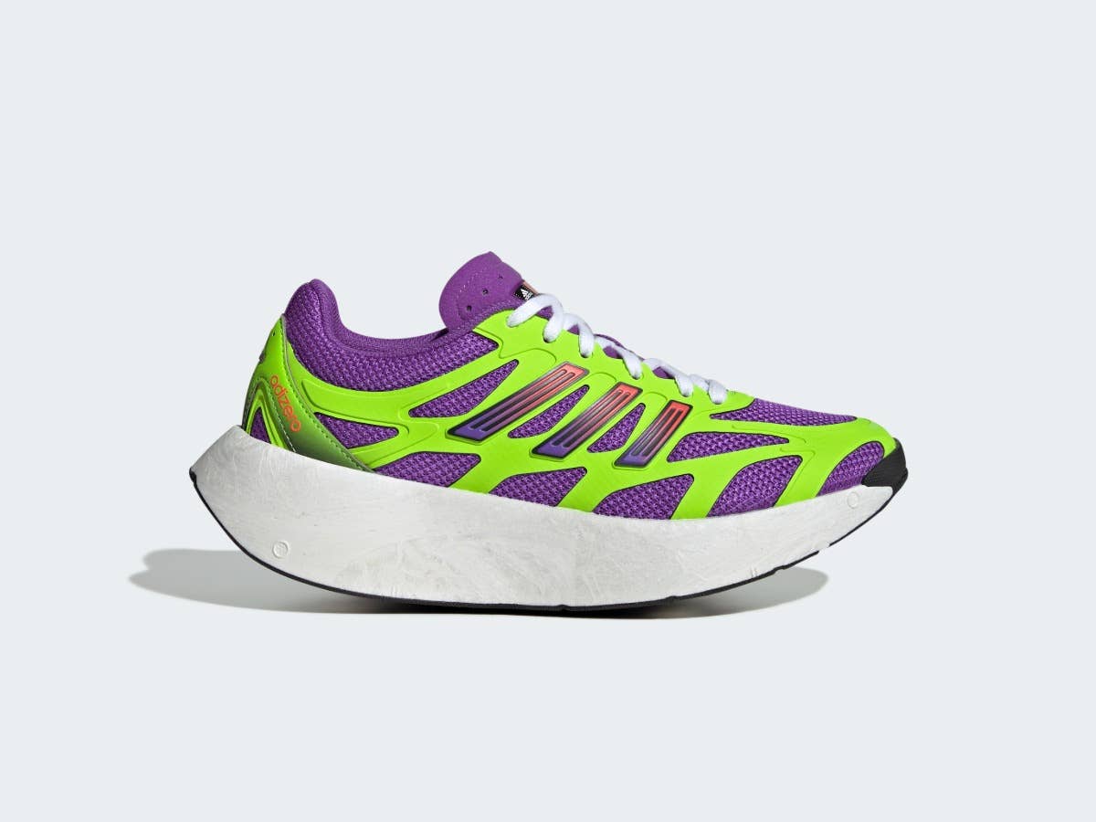 adidas gazelle silver green womens adidas Adistar 3 Shoes - Women's - Cloud White / Pulse Lime main image 0