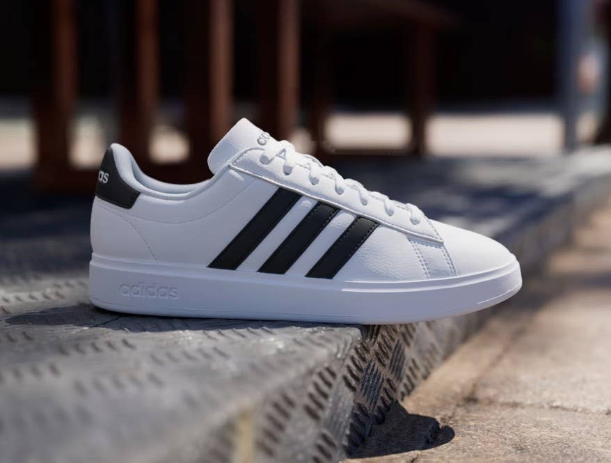 adidas gazelle silver green womens adidas Women's Grand Court 2.0 Sneakers | White main image 0