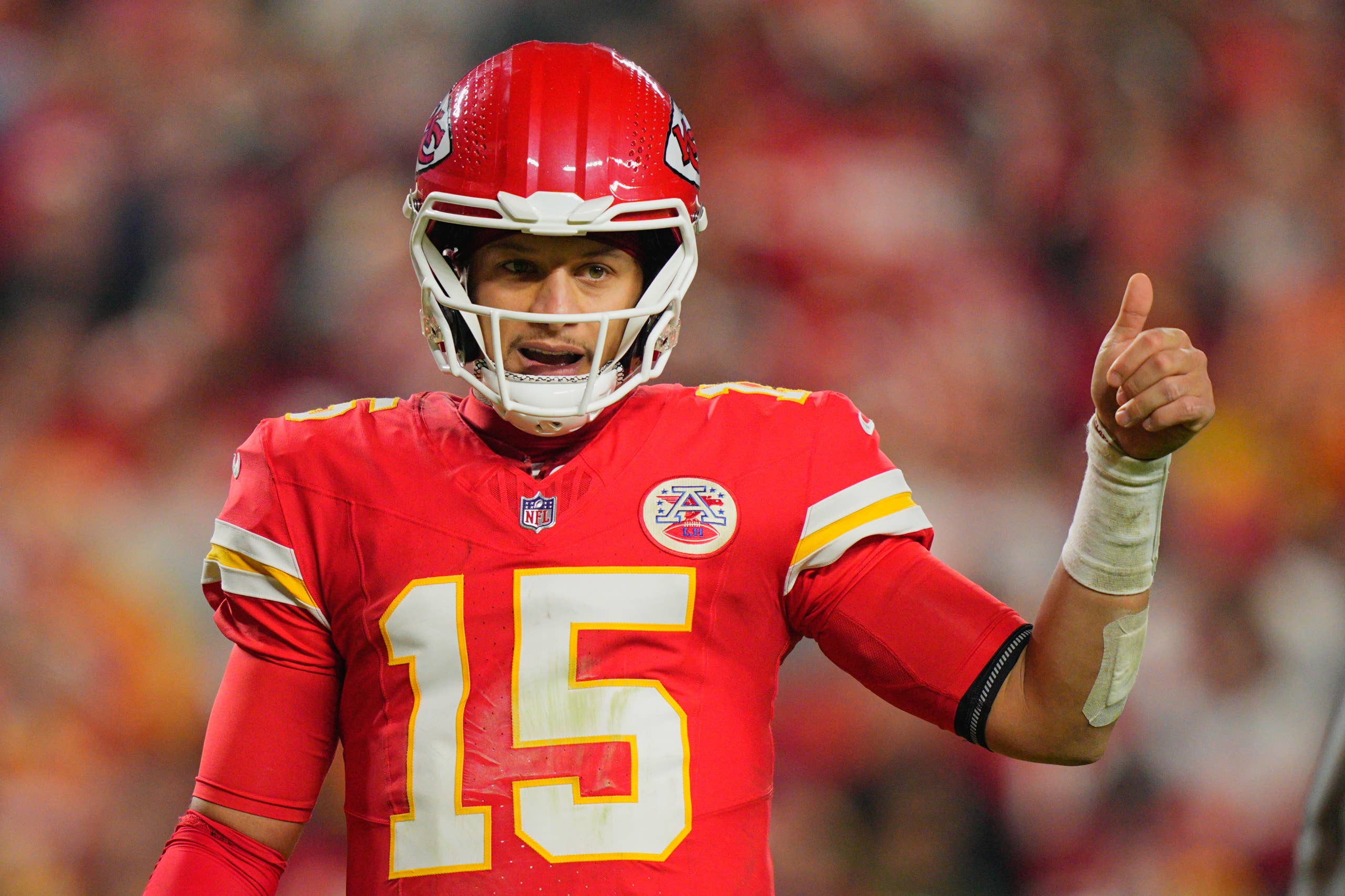 Patrick Mahomes, tiền vệ của đội Kansas City Chiefs.