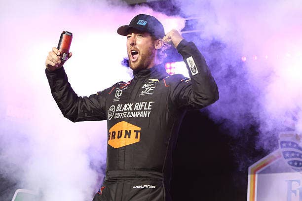 Cleetus McFarland Cheers Himself on at NASCAR Driver Introductions