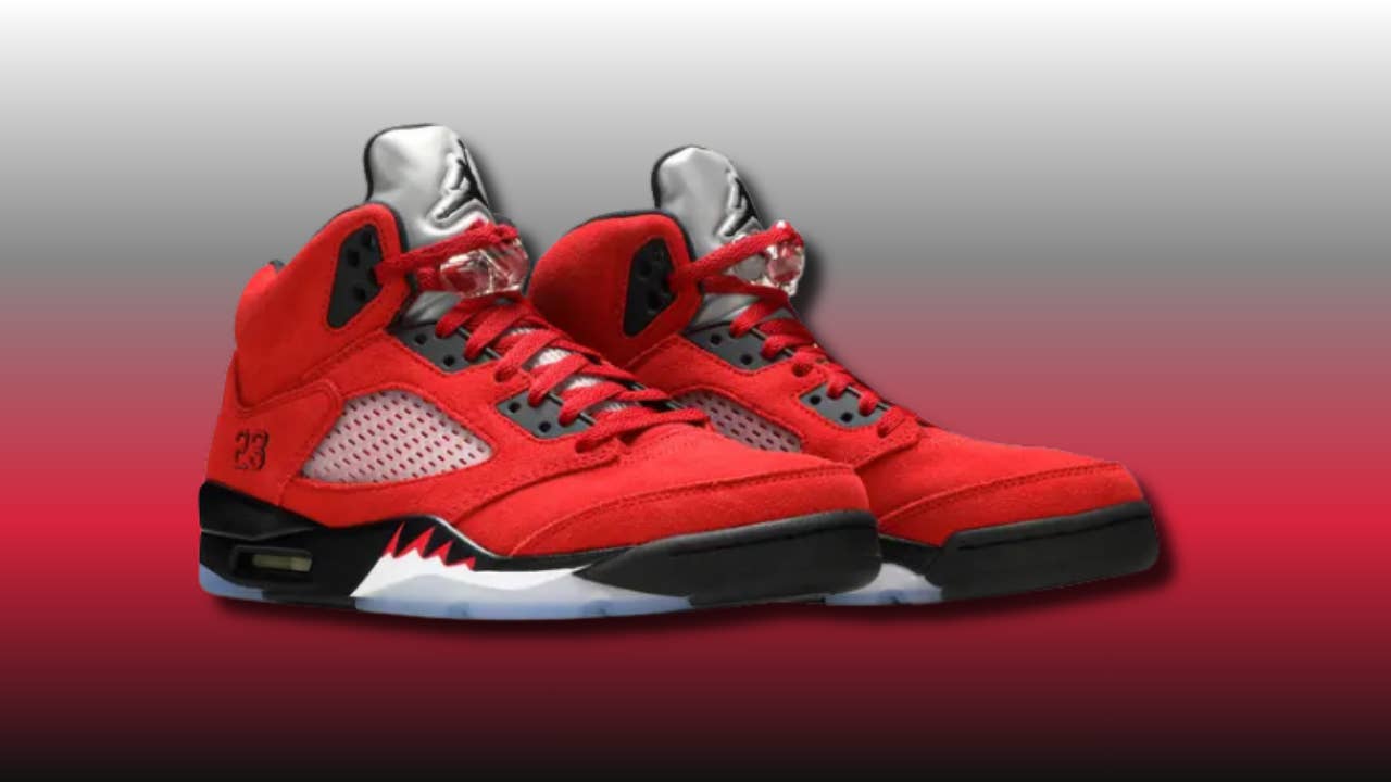 Air Jordan 5 'Raging Bull' — Best Red, Full Suede, Bulls Themed