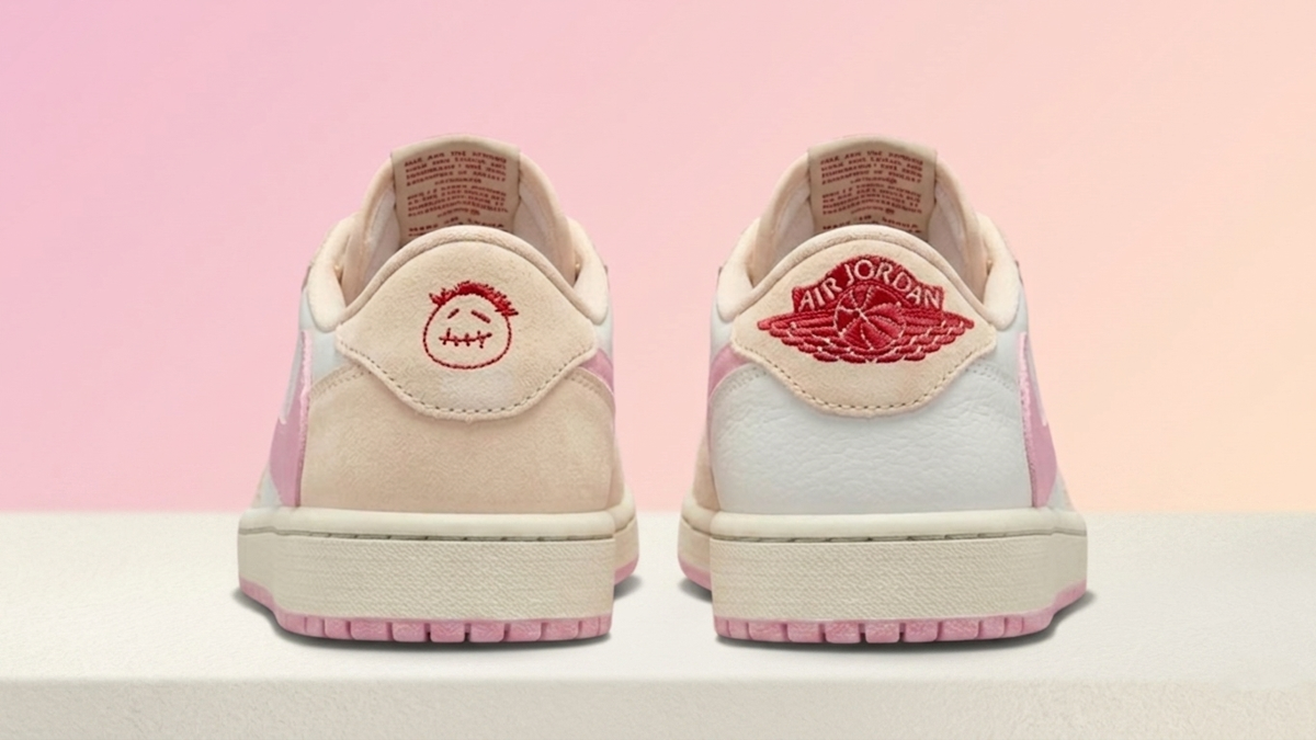 Air Jordan 1 Low OG x Travis Scott 'Sail/Tropical Pink'— Release