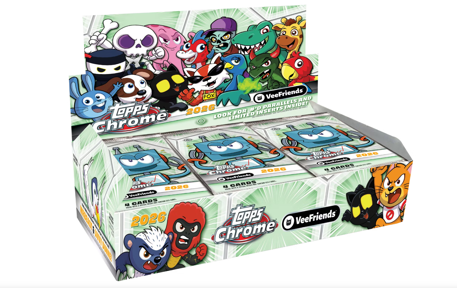 Topps Chrome 10周年記念ボックス 5BOXセット 2025 Topps Labubu Chrome® 10th Anniversary - Hobby Box - Sealed Case