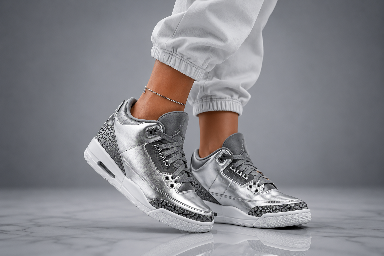 Air Jordan 3 'Heiress Metallic Silver': Where to Buy - Athlon
