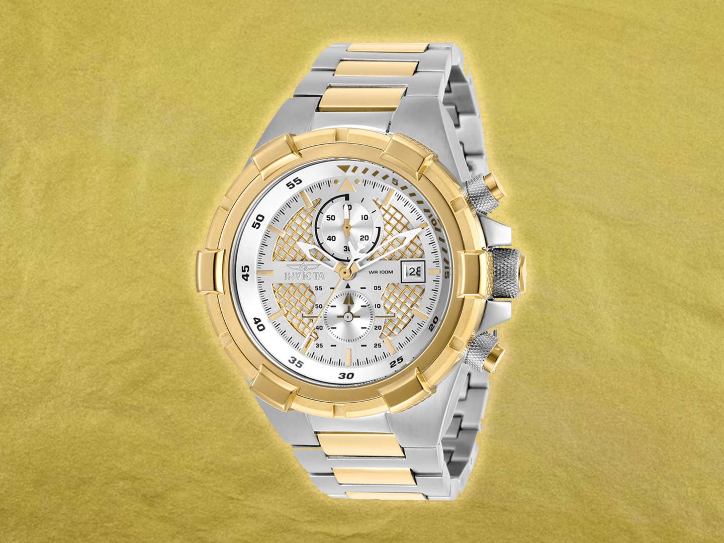Invicta AVIATOR Gold and White Chronograph Sport Watch Amazon.com: Invicta Mens Aviator Watch : Invicta: Clothing  main image 2