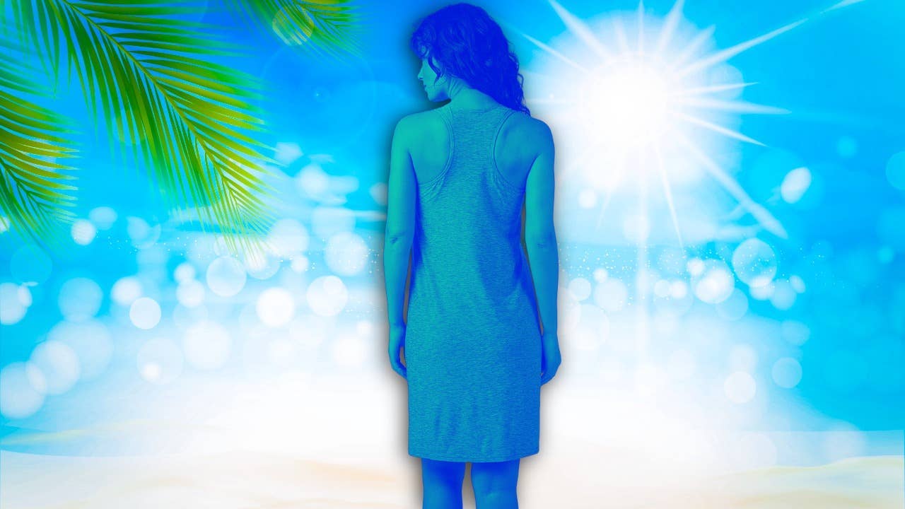 32 degrees cool ladies dress 32 Degrees Cool Ladies' Soft Lux Dress with Pockets, Heather Rose Cocoa,  Medium
