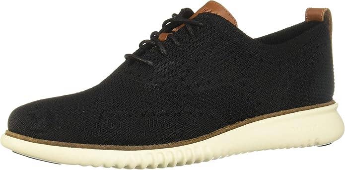 cole haan knit dress shoes Cole Haan Men's Grand Remix Lace-Up Knit Oxford Shoes - Navy Blazer-British Tan