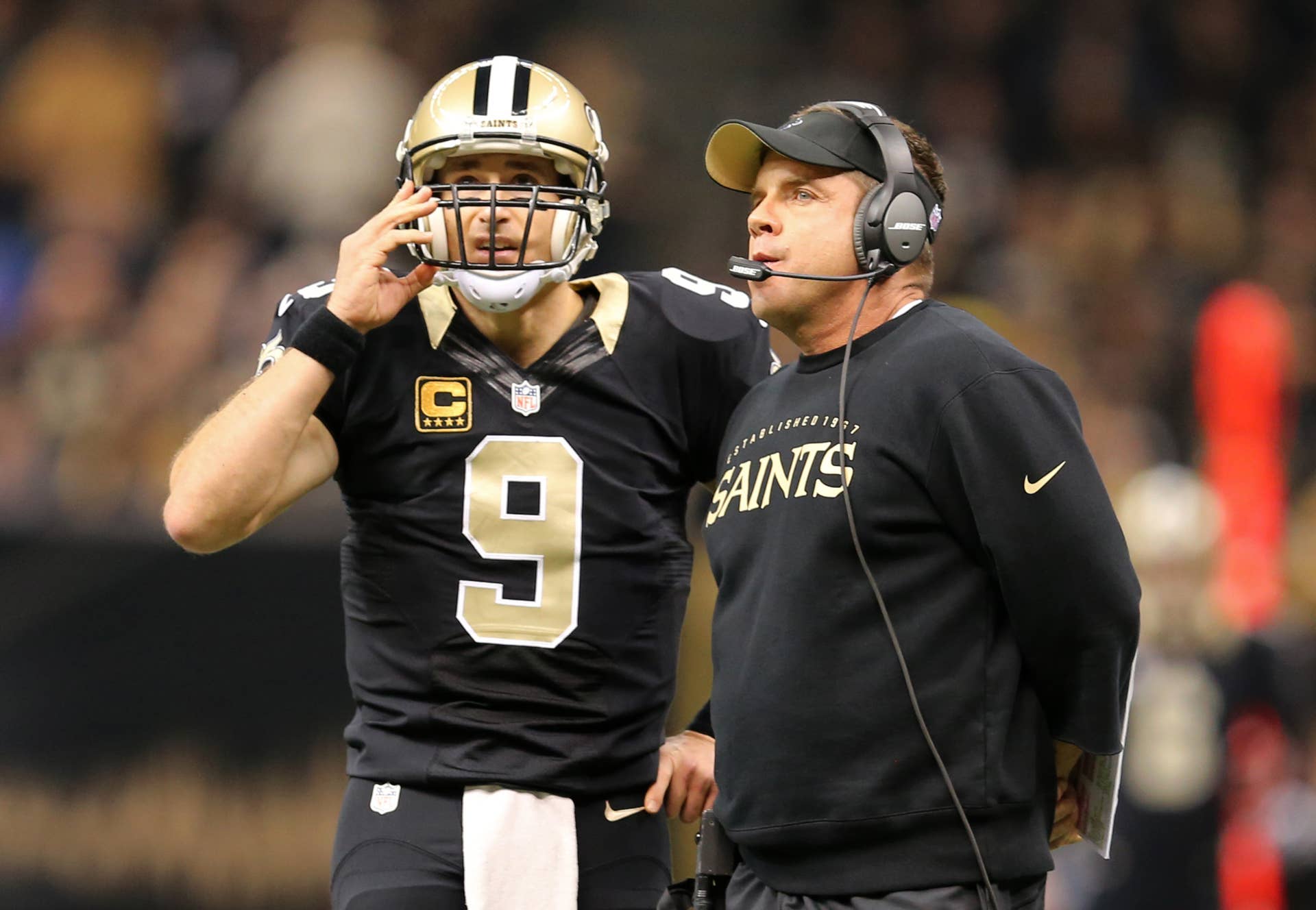 WATCH: Sean Payton Gets Emotional After Drew Brees' Hall of Fame