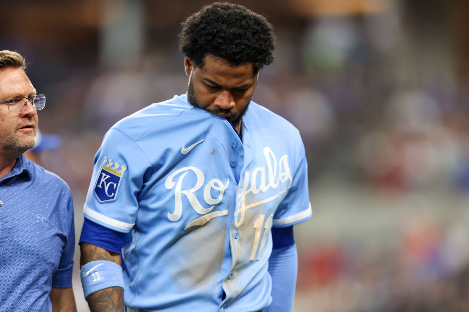 Royals' Maikel Garcia Headed Back to Injured List