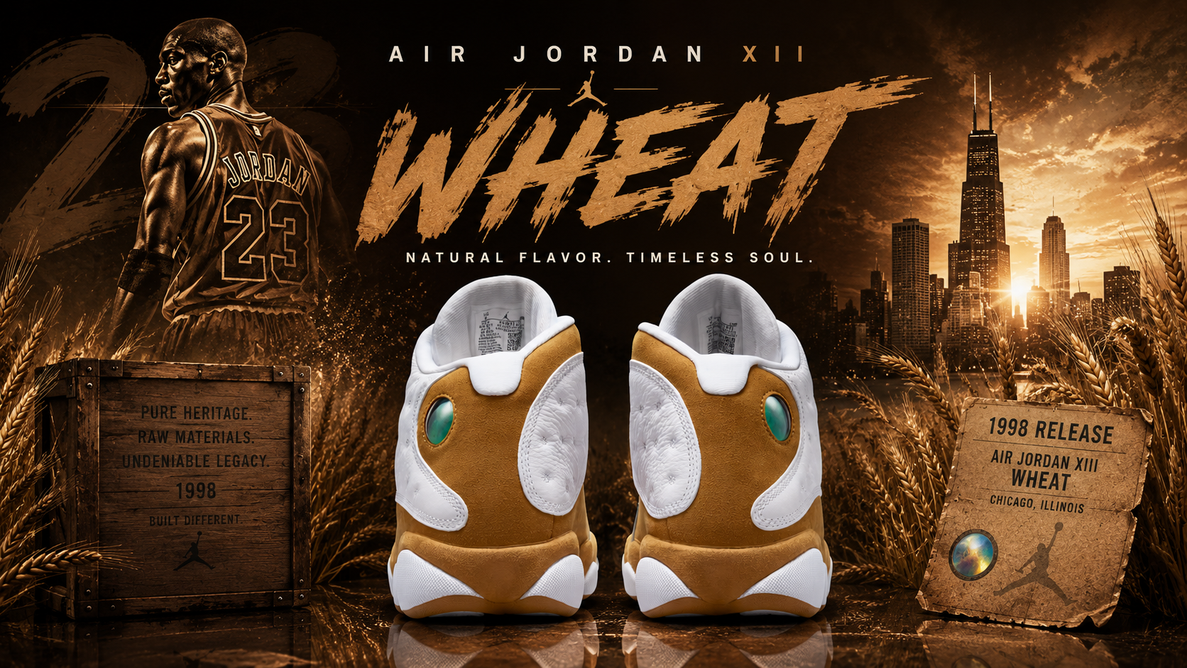 Jordan メンズ 13 レトロ ウィート ホワイト/ウィート27.5 Air Jordan 13 'Wheat' Prices and Where to Buy - Athlon