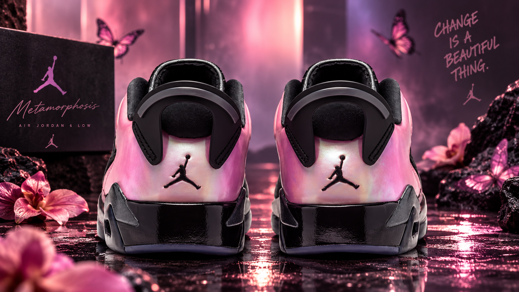 Air Jordan 6 Low 'Metamorphosis' Black and Desert Berry — Black Nubuck, Glossy Pink Accents, Pearlescent Panels: Release Date and Where to Buy
