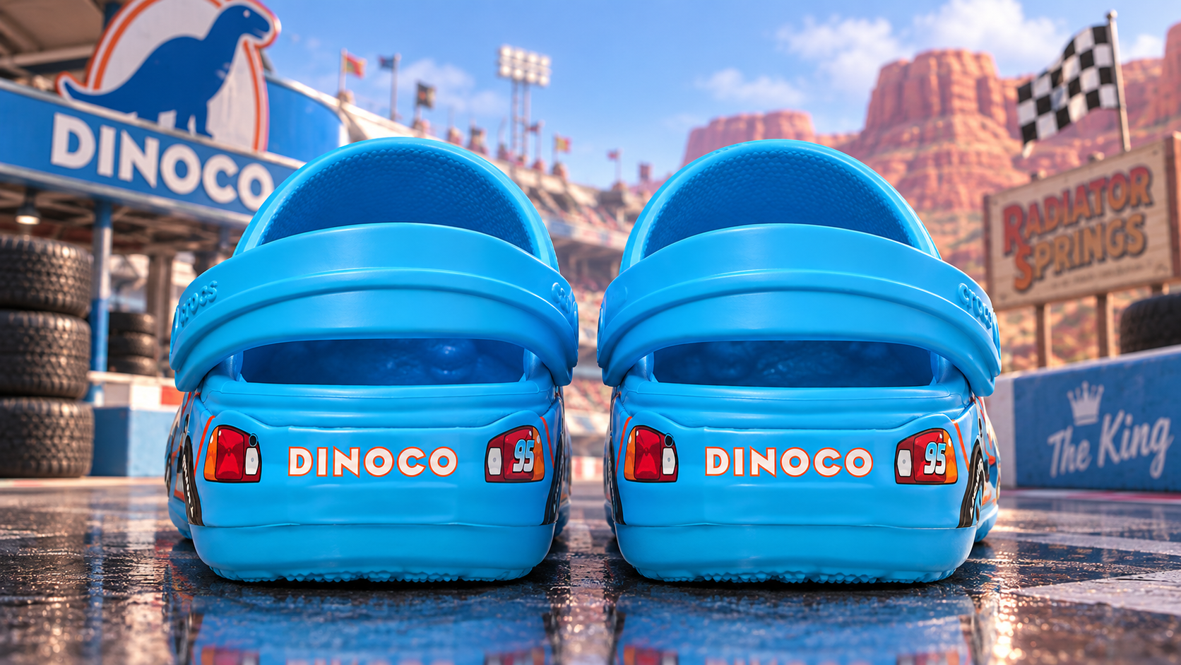 Crocs x Cars Dinoco Lightning McQueen — Dream-Sponsor Blue, Giant Heel Spoilers, Race-Car Shape: Release Date, Last-Minute Info and Where to Buy