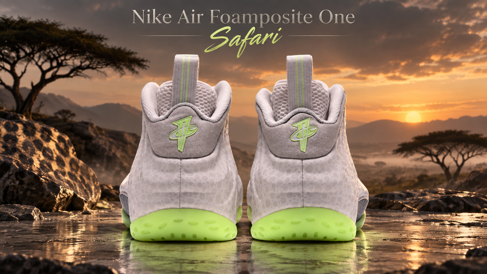 シューズ(男性用) NIKE AIR FOAMPOSITE ONE SAFARI 29cm Nike Air Foamposite One 'Safari': Release Date and Where to Buy