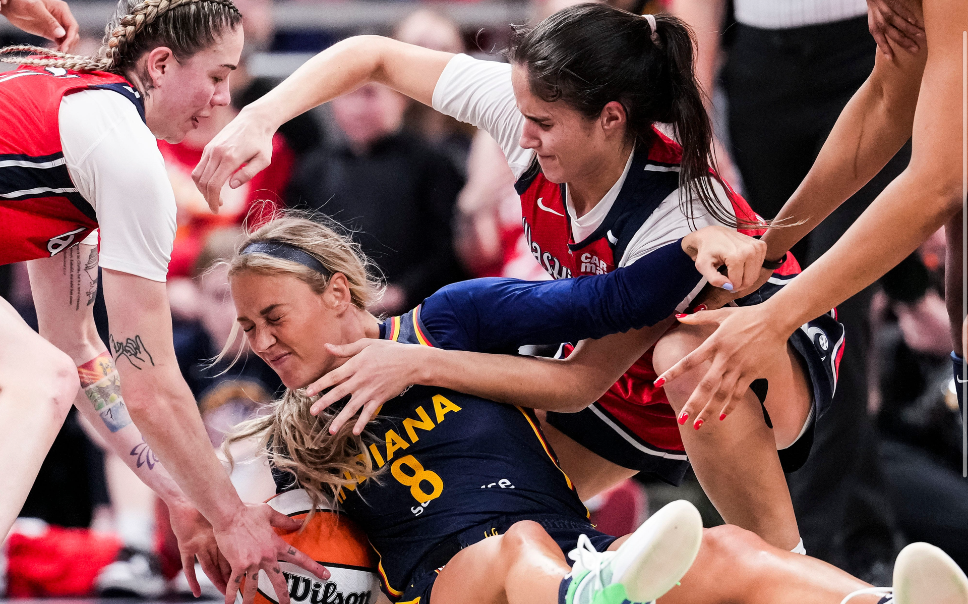 Sophie Cunningham äußert sich vor dem Spiel der Indiana Fever gegen die ...