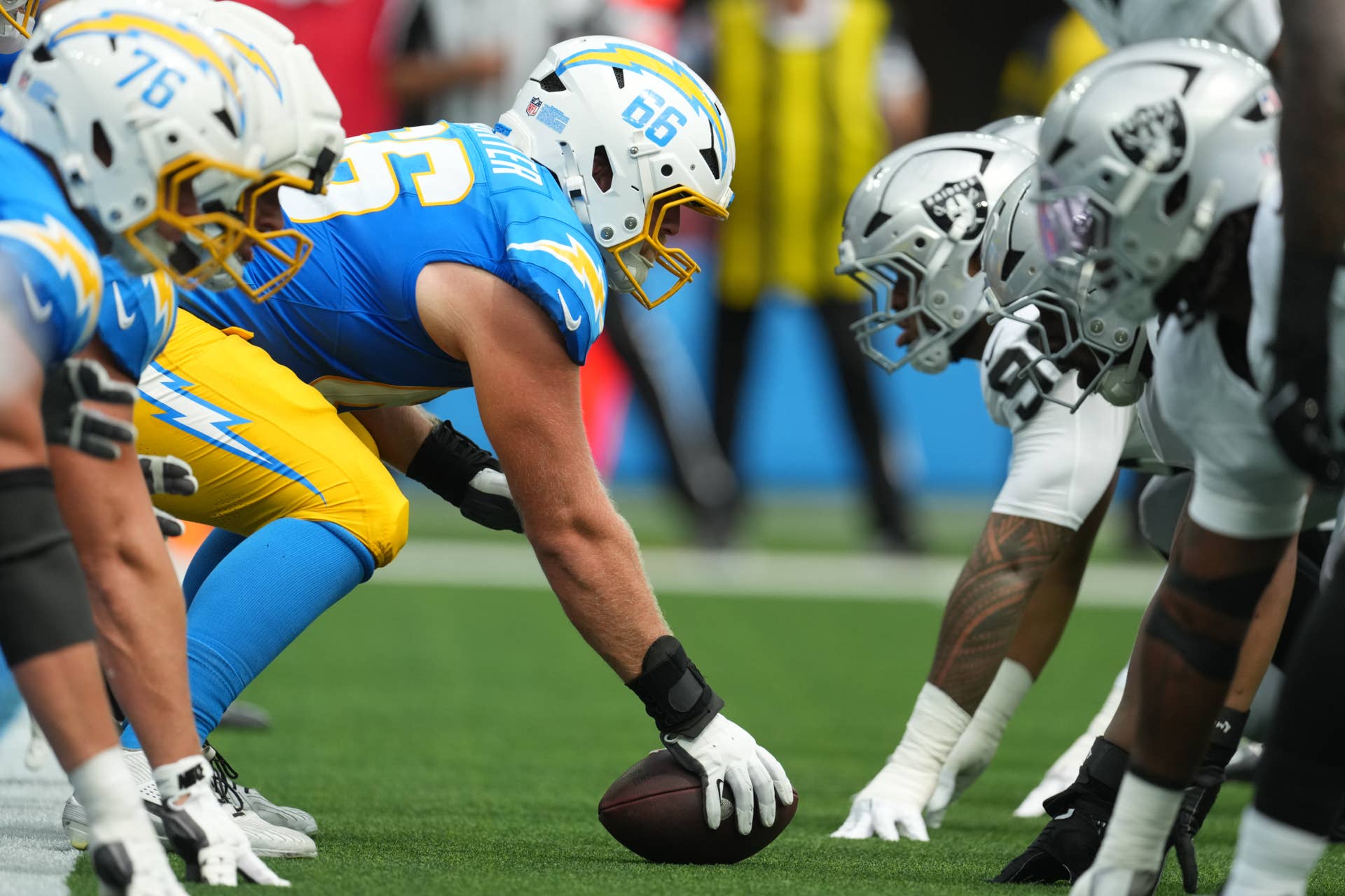 Chargers' Jake Slaughter Was Drafted to Play Guard, and Injuries Made ...