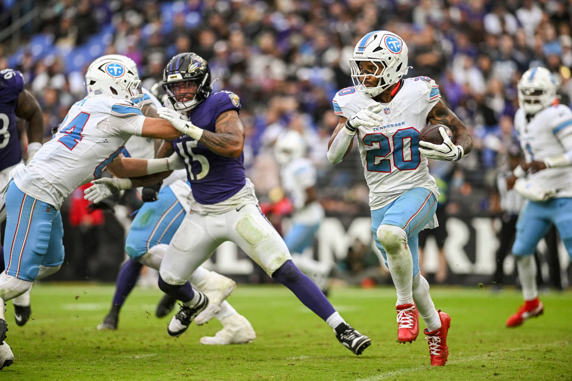Carnell Tate's Stock Soars, Tony Pollard's Slips in Titans' 24-18 Loss ...