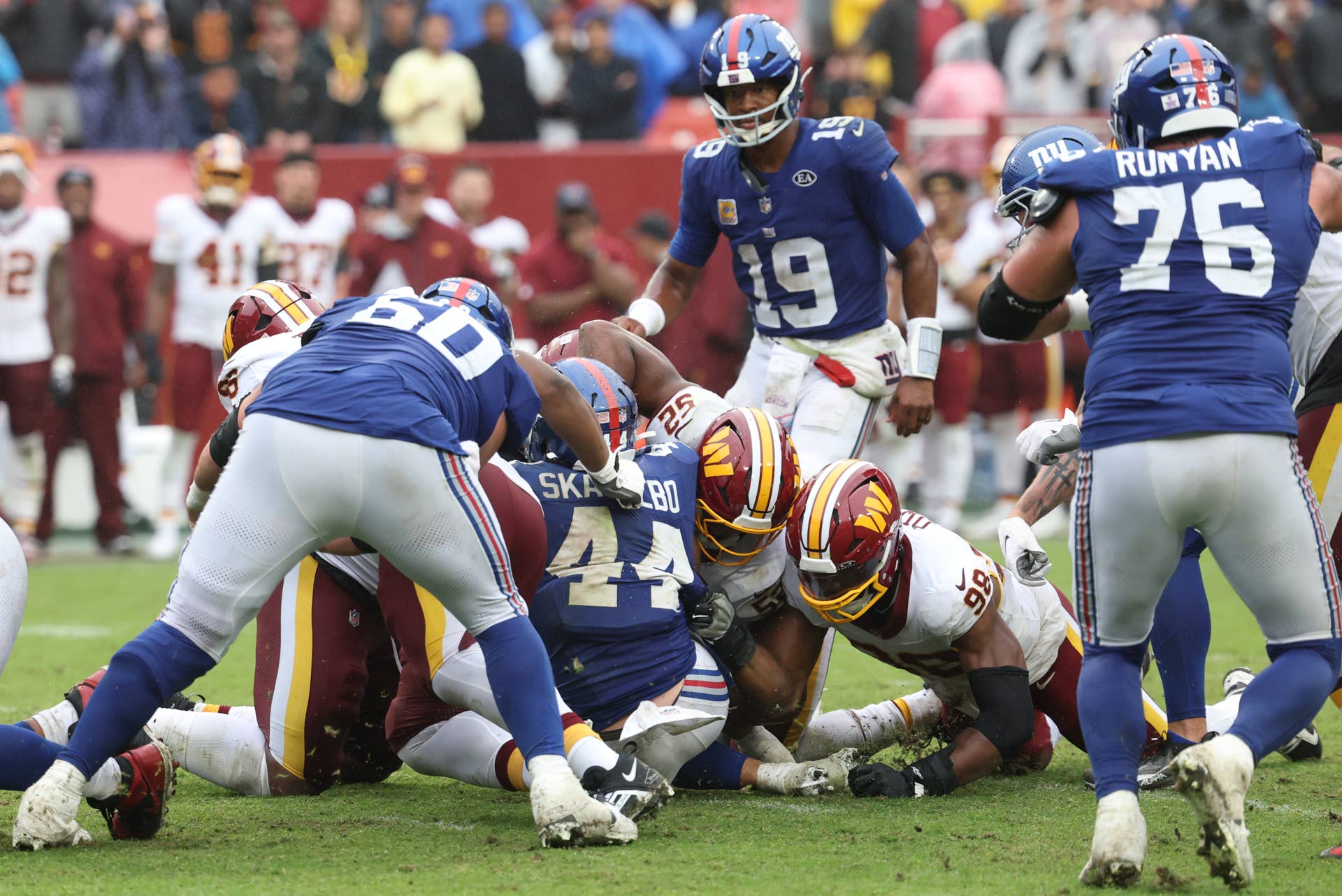 Giants’ Cam Skattebo Rips Himself After Overtime Fumble Nearly Costs New ...