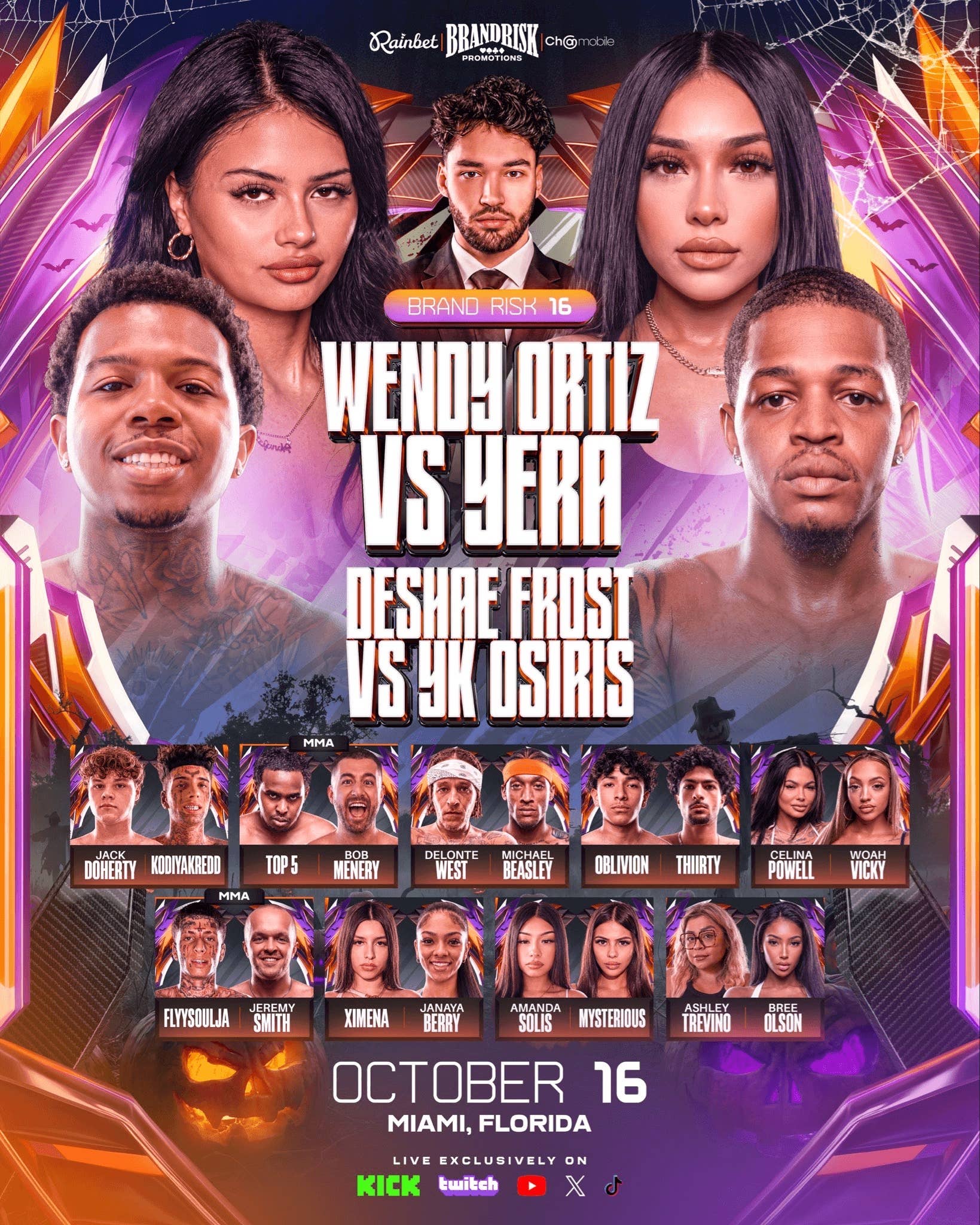 Adin Ross' Brand Risk 16 Just Lost Its Main Event a Day Before Fight ...