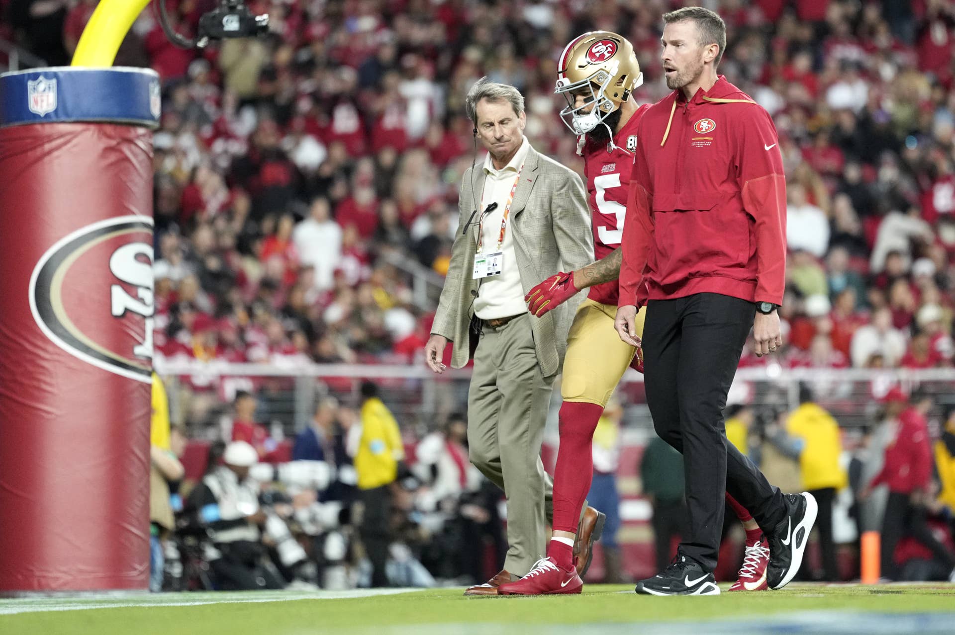 49ers Injury Update on Mike Evans During Week 6 Versus Commanders - Athlon