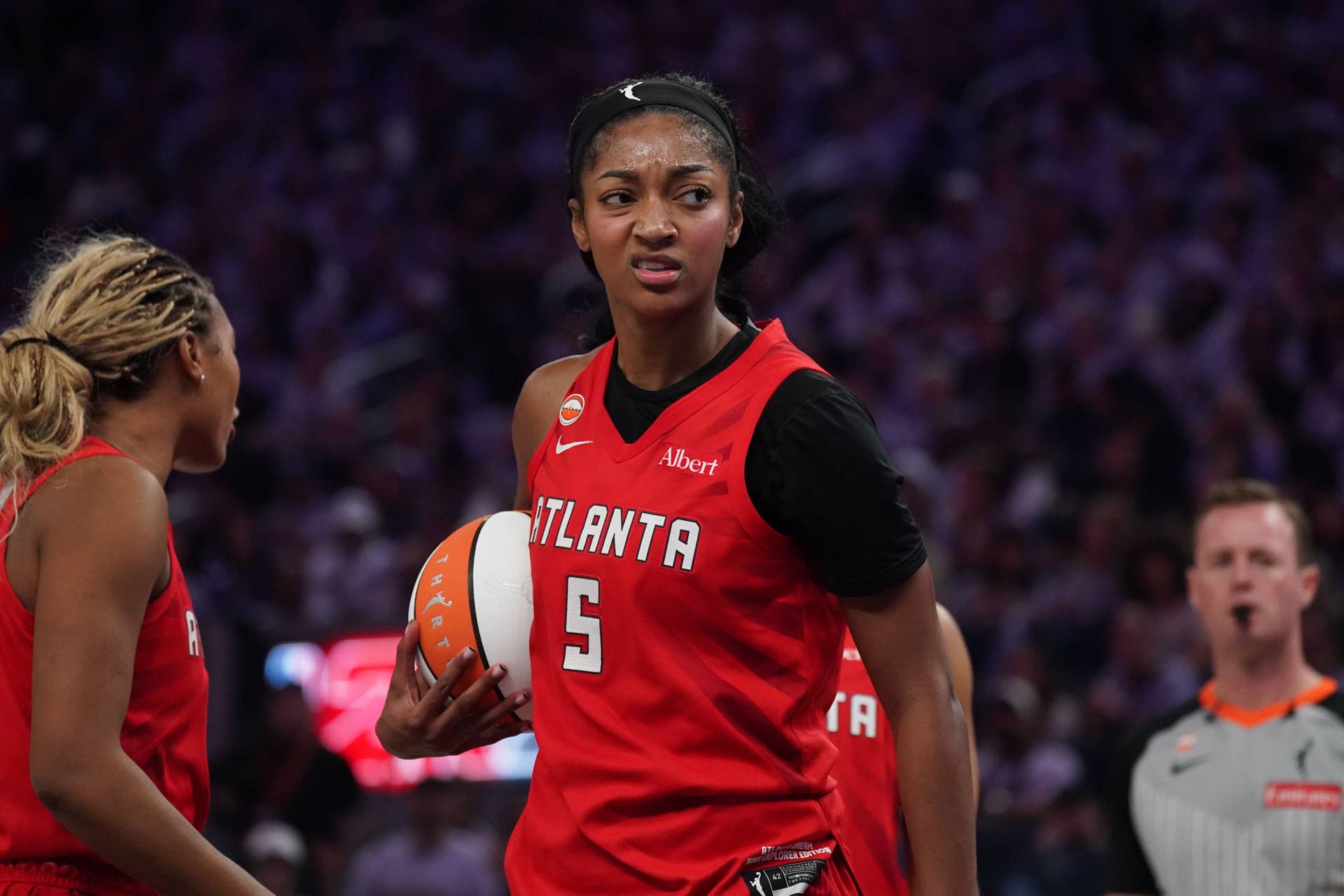 Angel Reese Gets Into It With Valkyries Player in WNBA Finals Game 2 ...