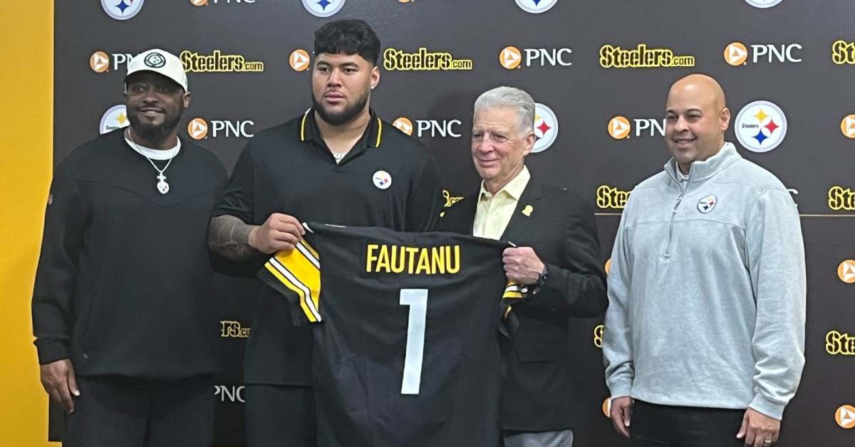 Steelers BREAKING: 1st-Round Pick Troy Fautanu Signs 4-Year Contract ...