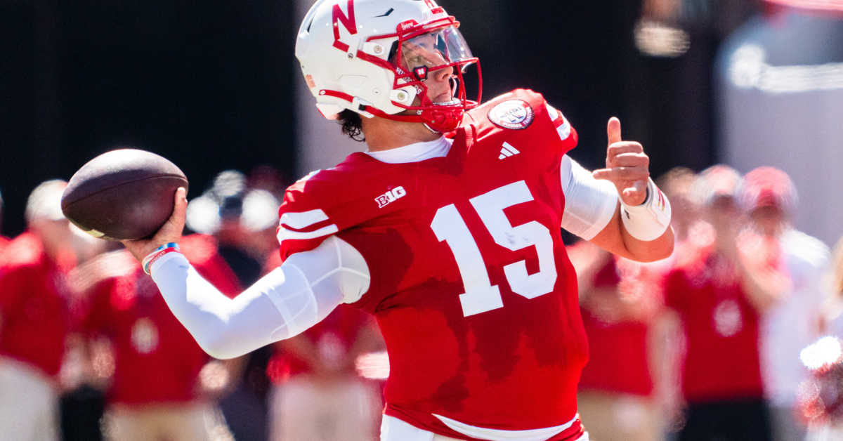 Patrick Mahomes reacts to Nebraska QB Dylan Raiola