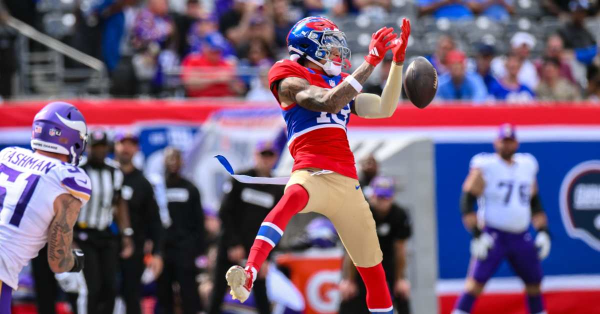 New York Giants Receiver Jalin Hyatt Suffers Minor Injury at Minicamp - Athlon Sports