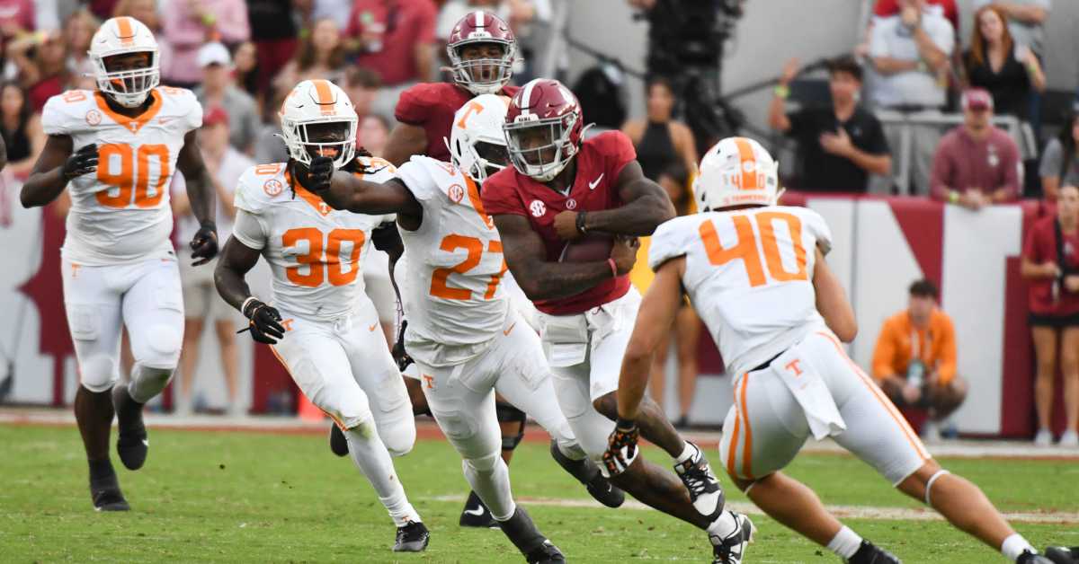 Kickoff For Matchup Between No. 7 Alabama and No. 8 Tennessee Revealed