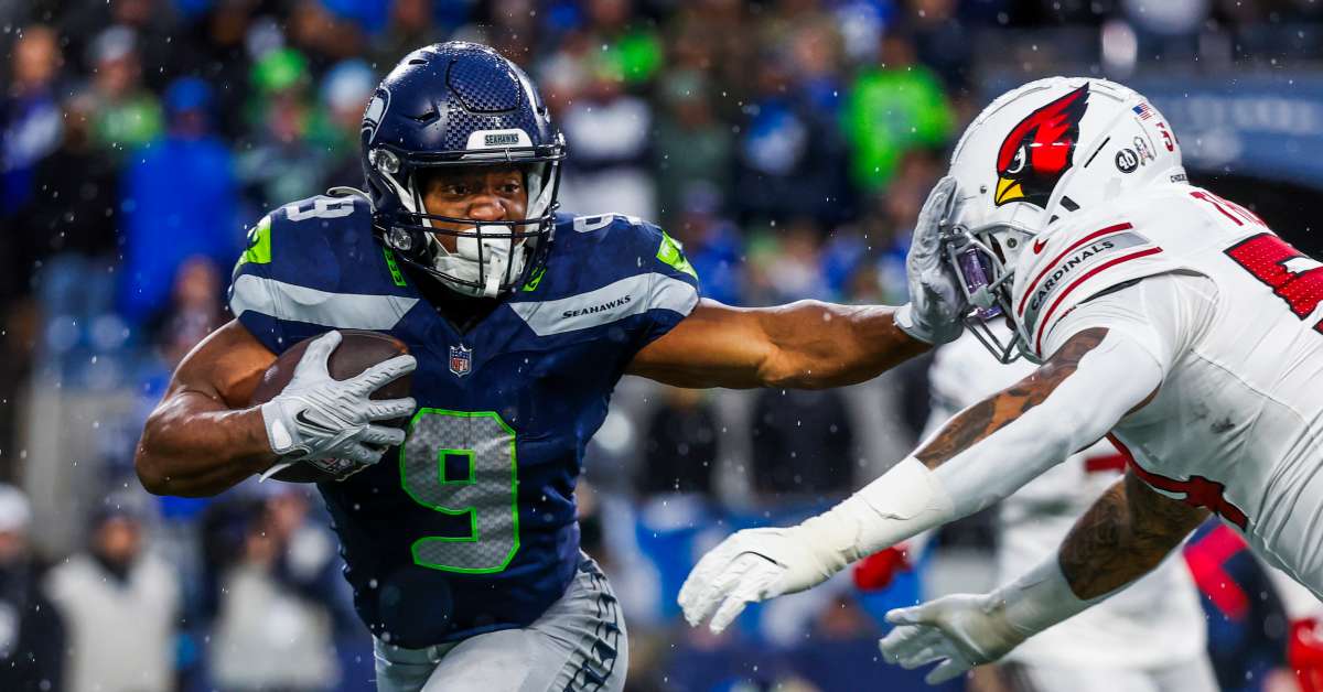 Baltimore Ravens Once Again Focus of Running Back Kenneth Walker Trade Proposal - Athlon Sports