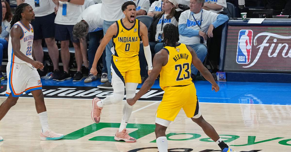 How Tyrese Haliburton Lifted Indiana Pacers Past Oklahoma City Thunder With Another Clutch Performance in Game 1 of NBA Finals - Athlon Sports