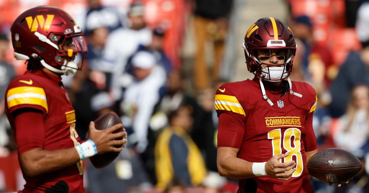 Washington Commanders' Marcus Mariota Opens Up On 'Rewarding' Jayden Daniels Mentorship - Athlon Sports