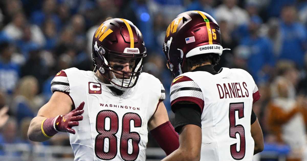 Washington Commanders Tight End Given Surprisingly Low Ranking - Athlon Sports