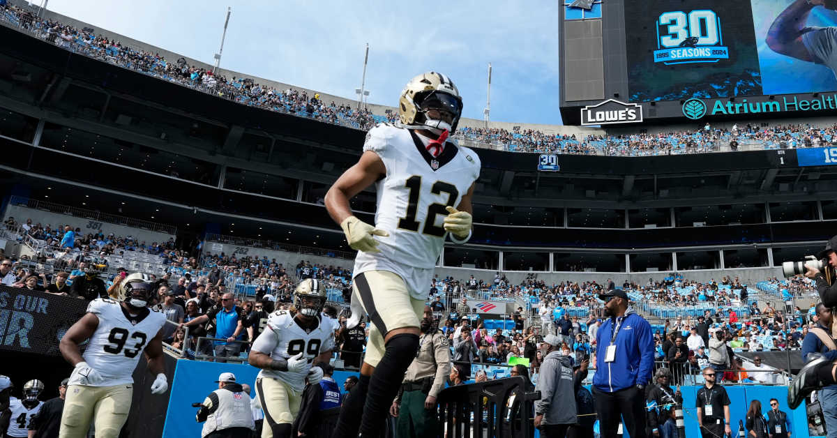 New Orleans Saints Coach Kellen Moore Quiets Rumors on New York Giants' Hypothetical Trade Target Chris Olave - Athlon Sports