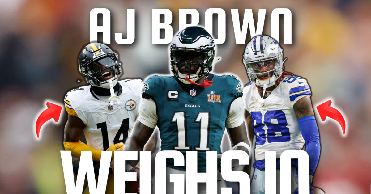 Philadelphia Eagles A.J. Brown 'Worried' About Dallas Cowboys New Duo of CeeDee Lamb and George Pickens - Athlon Sports