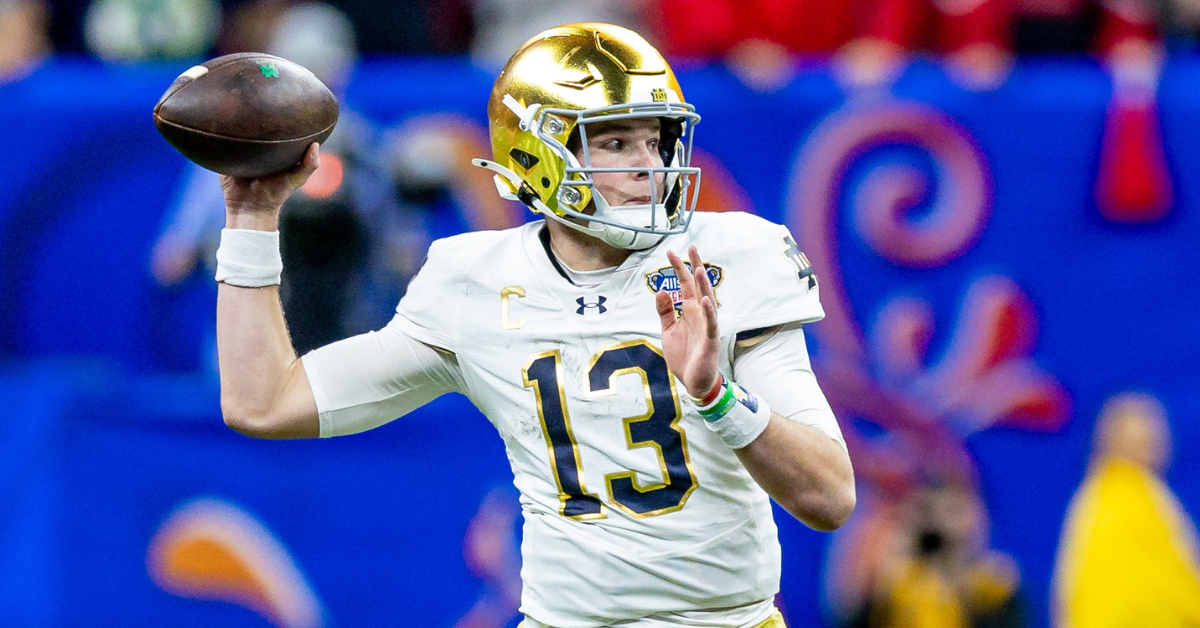 2025 NFL Draft Scouting Report Notre Dame QB Riley Leonard Athlon Sports