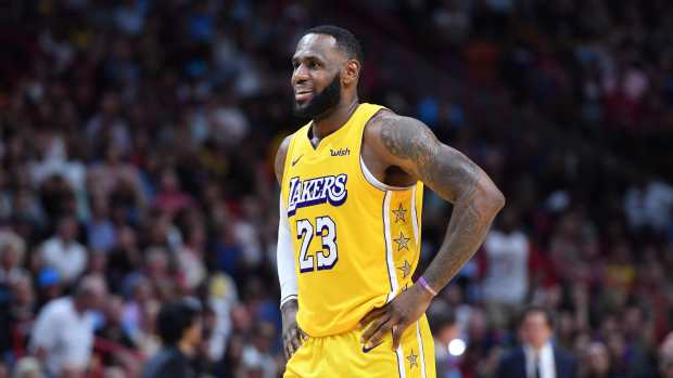 Los Angeles Lakers star LeBron James.